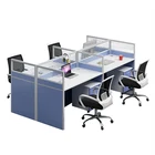 Office Staff Workstation Custom Workstation Desk Staff Tables Office Modern Office Cubicle 6 Cluster Desks