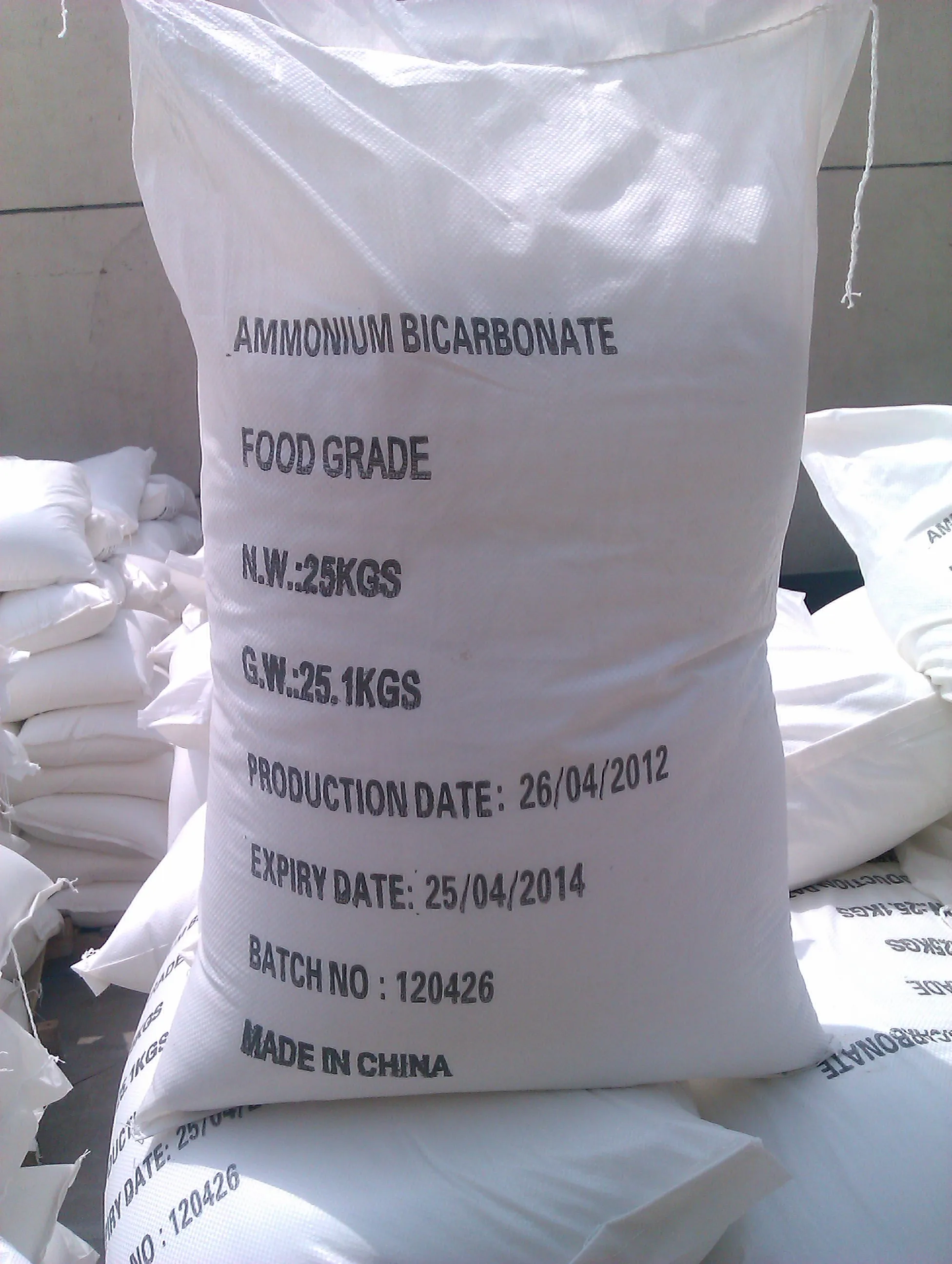 food additives ammonium bicarbonate e503 for