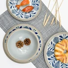 New products Japanese style ceramics round bowls soup and rice bowl Jingdezhen bowl big set bowl