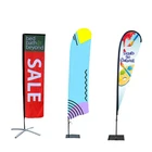 outdoor standing teardrop flag banners kits with no MOQ