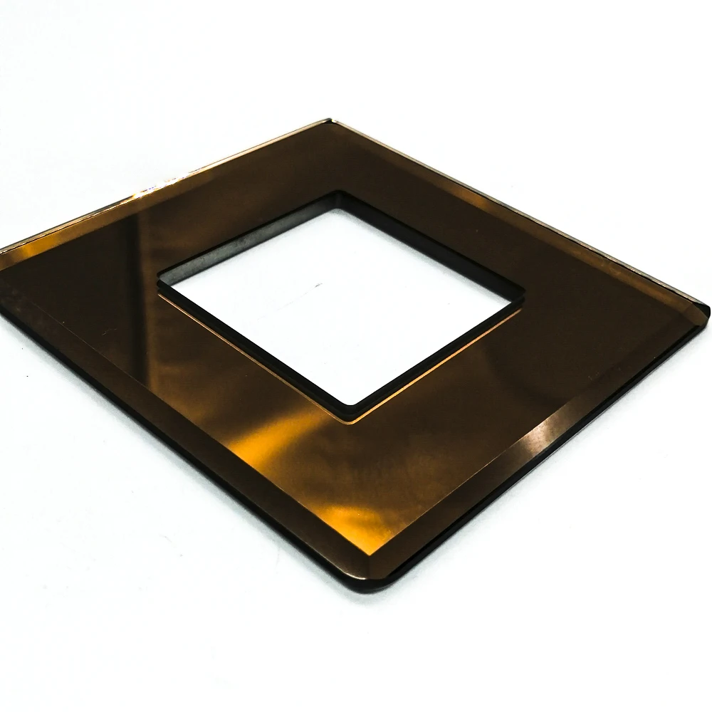 China OEM Factory Custom Switch Tempered   Glass  Plate