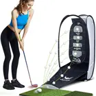 Golf Backyard Collapsible Golf Hitting Net Indoor Chipping Practice Target Training Aids
