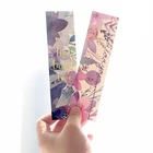 Custom Flower Stationary Logo Creative Book Reading Standard Size Cheap Wholesale Word Card Paper Bookmark for Gifts