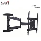 Black Color Adjustable Full Motion TV Wall Bracket Holder Mount Bracket
