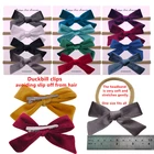 Boutique 4 PCS Velvet bow Headbands Hair band bow clips barrettes Headwear for Toddler Baby Kids Girls