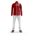 Custom wholesale logo sports football soccer polyester tracksuits set for men