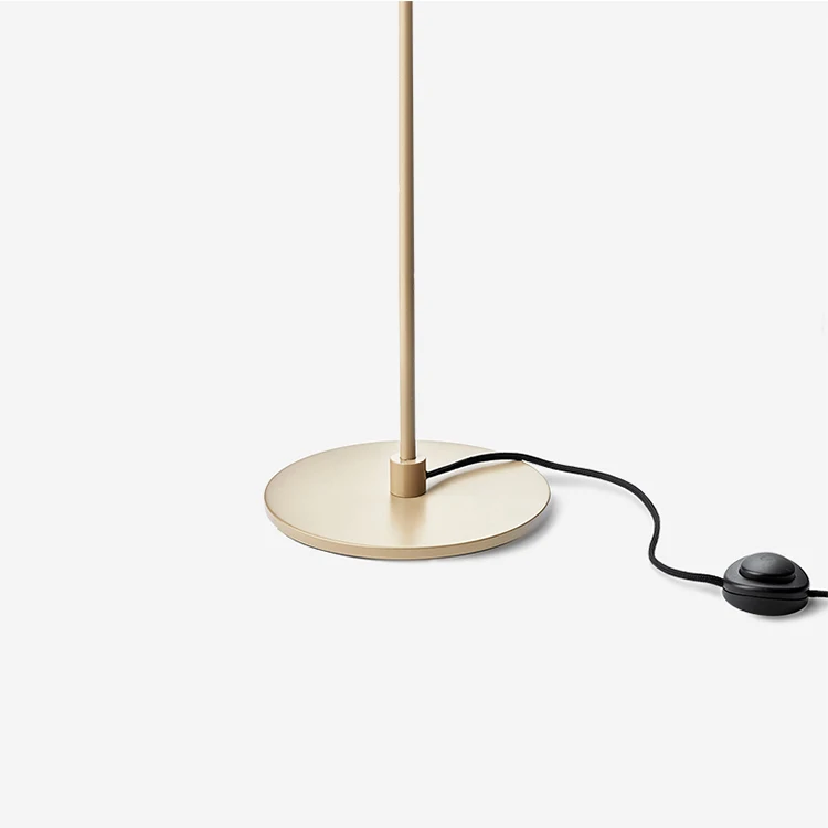 Modern style design hotel and house use standing light decoration LED glass lamp floor with gold color