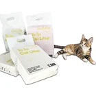 Shipping free regular shaped tofu cat litter no dust and chemical matter good for home