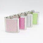 Drinking Part Stainless Steel 18/8 Jewelry Whiskey Flask Liquor For Women