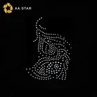 Peacock Rhinestone Peacock Feathers Design Rhinestone Iron on Transfer for T-shirt