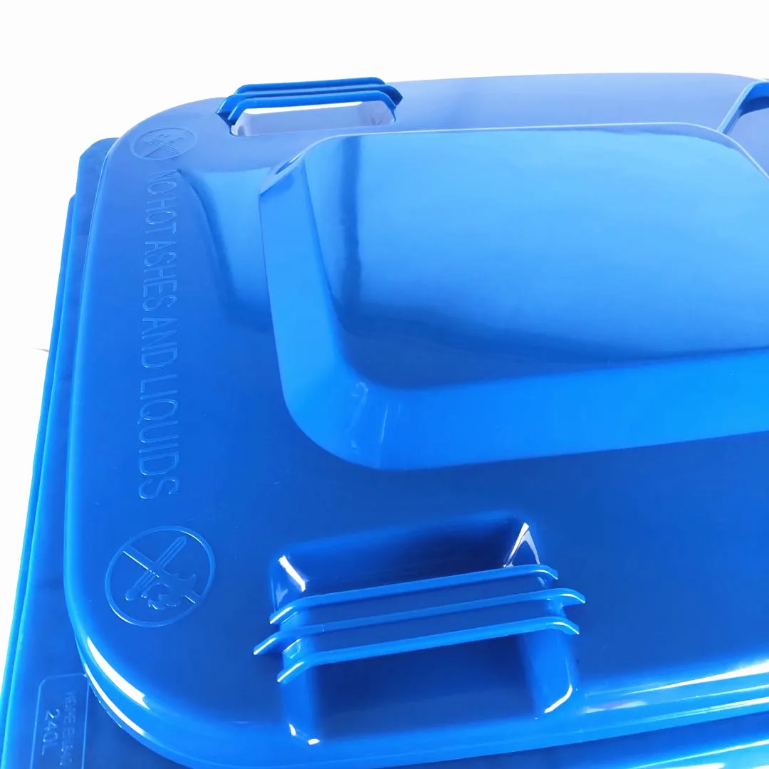 Best Selling Stackable Outdoor Public 240L HDPE Waste Bin with Wheels manufacture