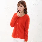 Custom Fashion Design Girls Shaggy Knitted Sweater For Ladies