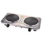 Electric cooking stove electric stove with cast iron burners hot plate thermostat double burner stainless steel