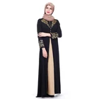 New Design Fabric Black 100% Polyester Dubai Long Dresses Muslim Women's Abaya Wholesale