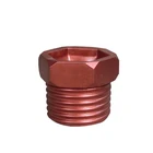 screw shape golden color cement candle jar for home and garden decoration