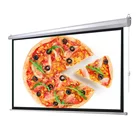 72'' inch 4:3 Small Size Wired Control Electric Motorized Drop Down HD Digital Projection Projector Screen