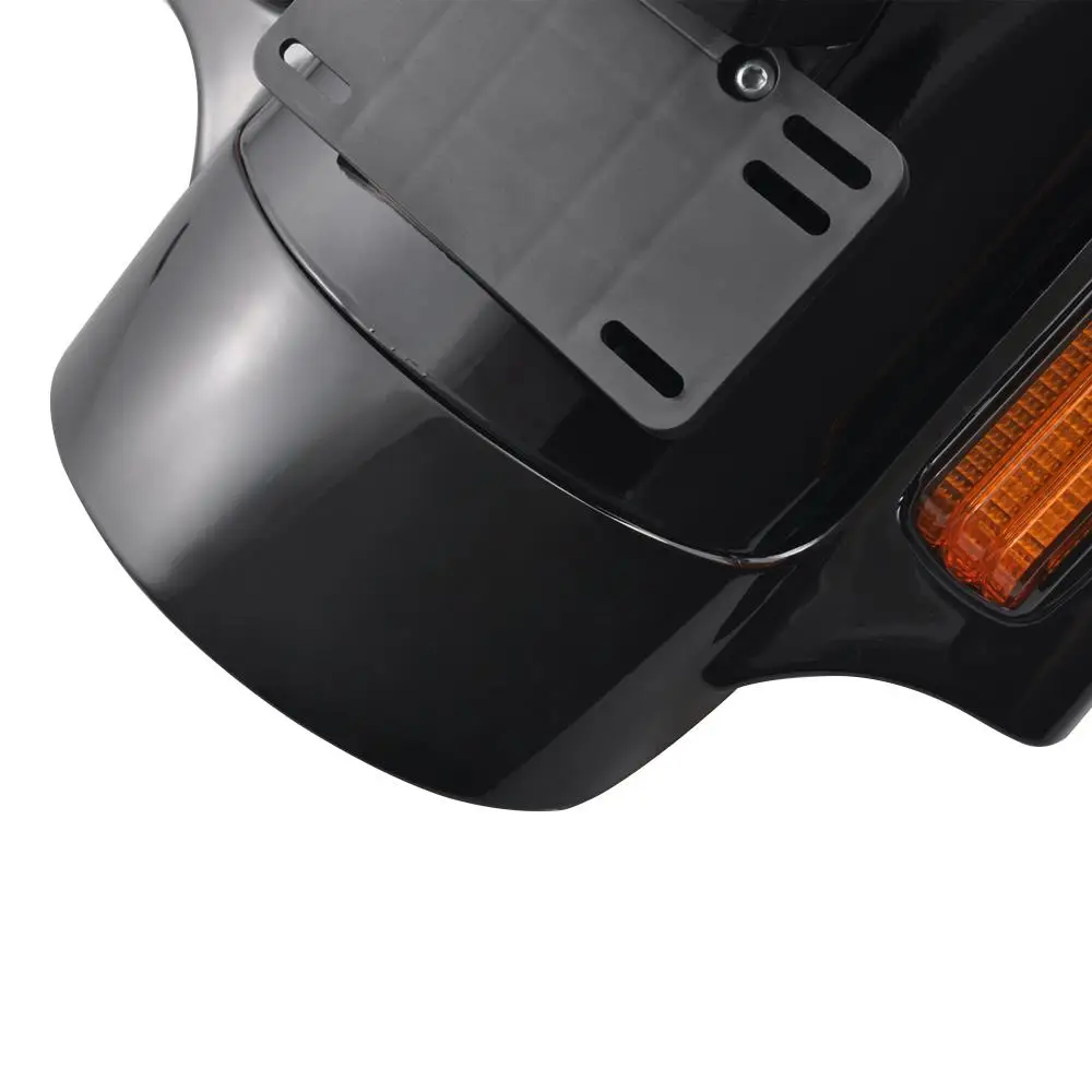 Motorcycle Black Rear Fender System LED Tail Light Fit For 2014-2019 Harley Touring FLTRX FLHX FLTRX FLHTCU Ultra Limited
