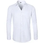 Wholesale Kemeja Pria Chemise Homme Camicia Uomo Full Long Sleeve Mens White Formal Shirts For Men
