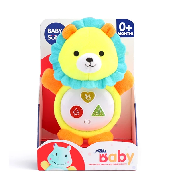 high quality musical stuffed plush animal toy with appease light