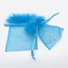 Drawstring Feather Organza Bag Jewelry Pouches Wedding Party Christmas Favor Gift Bags