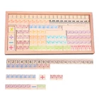 Montessori Toys of Wooden Math Box Kindergarten Learning Mathematics Memory calculation board
