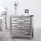 Luxury living room wooden furniture chest of drawers sideboard cabinets With 3 Drawer