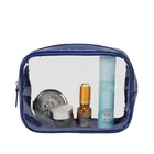 Custom Promotional Transparent PVC Cosmetic Bag,Clear TPU Cosmetic Makeup Bag Travel Toiletry Bag