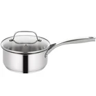 Fashion Design Milk Warmer Cooking Pot Stainless Steel Saucepan Kitchen with Glass Lid