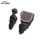16" 18" 20" inches 100% Virgin Brazilian Natural Human Hair Weave Extension Unprocessed 3 pack Bundle Black