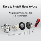 EASILOK-Twist to Lock your deadbolt lock keyless mechanically