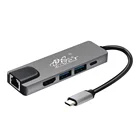 Usb Hub All In 1 Type-c USB Hub Multifunctional Type-c To HDMI DVI VGA USB LAN Adapter 8 In 1 USB Hub