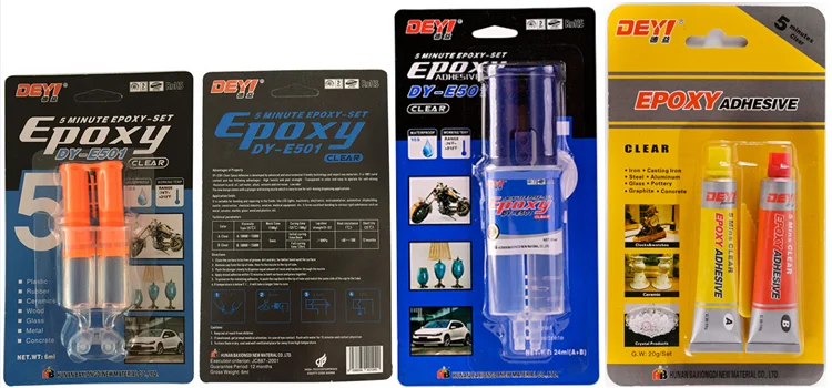 Quick-set 5 Minute Clear Epoxy AB Glue Sets in 30 Minutes ISO9001 Certified for Strong Bonding