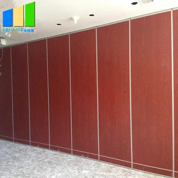 Top Hanging System Acoustic Room Dividers Conference Hall Folding  Movable Wall Partitions Price