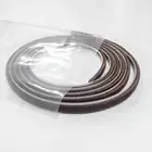 Insect-proof hardened brush weather strip for glass window