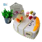 Birthday Candle Birthdays Diamond Heart Candles Dazzling Glitter Gold Coated
