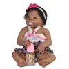 lifelike reborn baby Indians girl simulation brown reborn dolls realistic reborn doll toddler