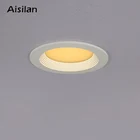 Aisilan White/Gold Indoor Spot lighting for Bedroom Kitchen Round Recessed Lamp LED Downlight