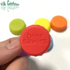 Saver Bottle Reusable Food Grade Custom Logo Beer Saver Silicone Beer Bottle Cap