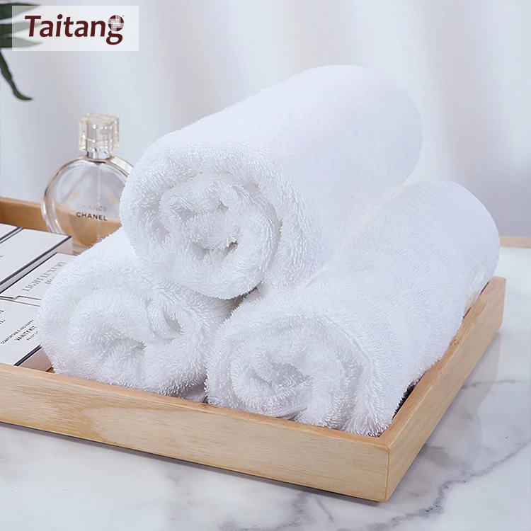 Customized Size Bath Towel Towel Set 100% Cotton White Hand Bath Face Towels,Spa Bath Sheet