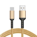 New Design Strong Durable 4 Core Nylon Braided USB Data Cable Fast Charging Cable