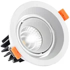 Dimmable Rotating Narrow Beam 7W 12W COB Ceiling Spot Light Recessed Lamp LED Spotlight For Living Room