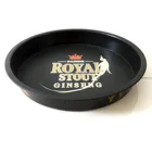 Plastic Serving Tray Round Non-Slip, Diameter Bar Drink Tray