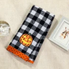 Custom printed size standard cotton Halloween kitchen tea towels