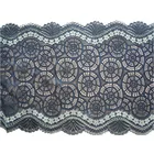 High value 100 polyester lace fabric 3D flower lace fabrics embroidery