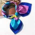 Latest hot selling women fashion scarf 55*55cm square silk muslim scarf for sale