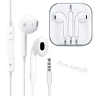 Sample Samples Free Sample 1.2m 3.5mm Hifi Earphone With Mic Wired Earphone Headphone