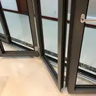 NFRC Bulletproof glass aluminium bifold doors with german hardware