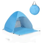 Beach Tent for 1-3 Person,Rated UPF 50+ for UV Sun,Waterproof Sun Shelters Camping Automatic Beach Tent