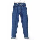 2019 high waist jeans woman skinny black blue mom boyfriend jeans denim pants female trousers