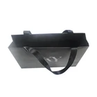 Luxury Black Gift Paper Bag Custom Made Printed Logo Jewelry Packaging Kraft Shopping Paper Bag With Ribbon Handles